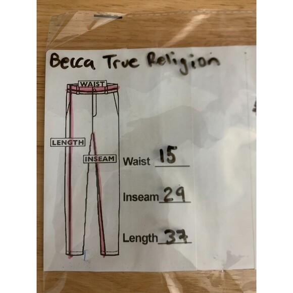 True Religion Women Jeans Size 26 Blue Becca Mid Rise Bootcut Dark Wash Stretch - Picture 8 of 12